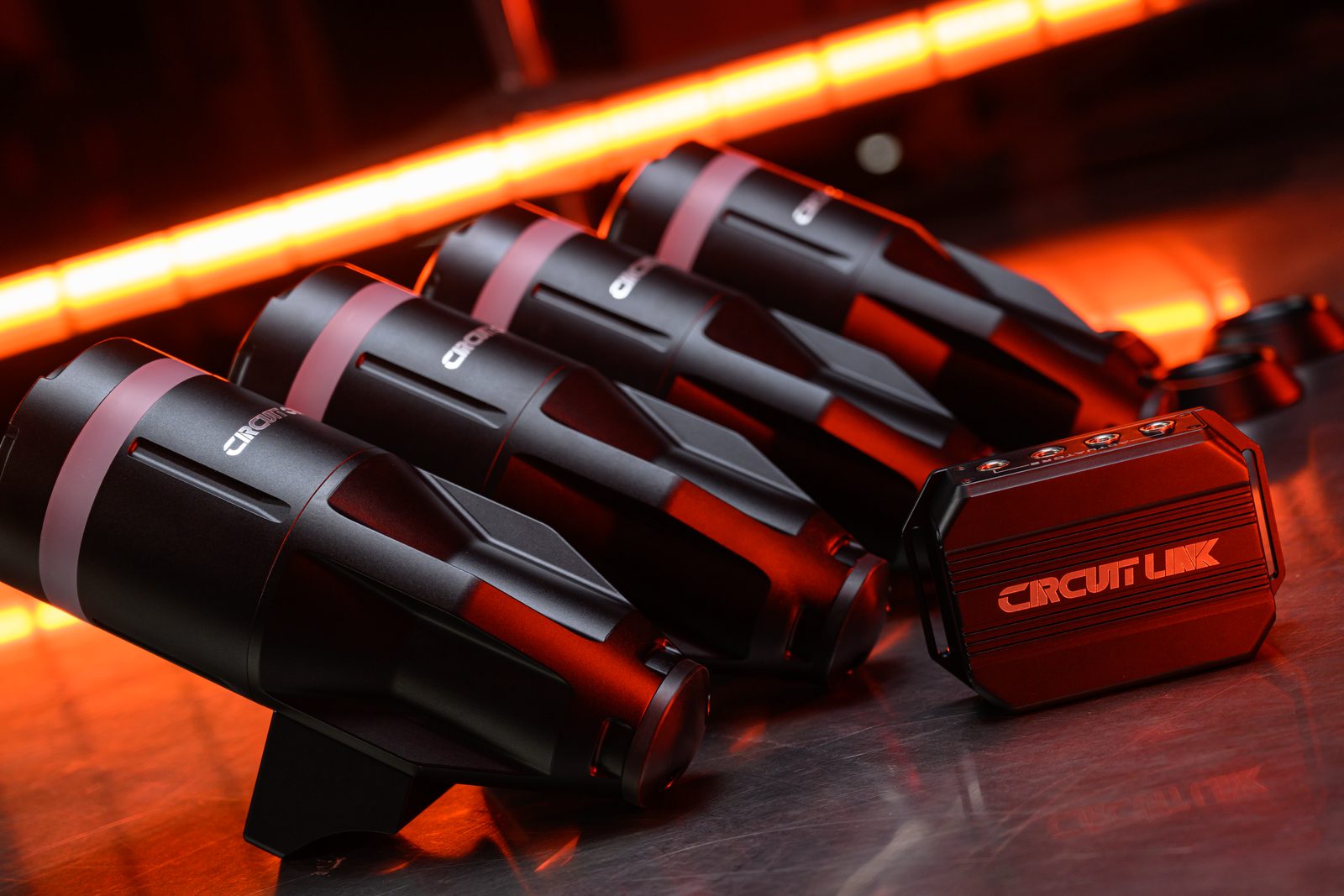 D Force 1 four-axis motion system by CircuitOne, mounted to an 8020 aluminum sim racing rig