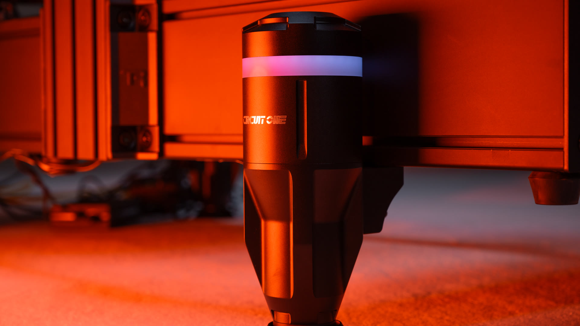Close-up of a CircuitOne DF1 motion actuator